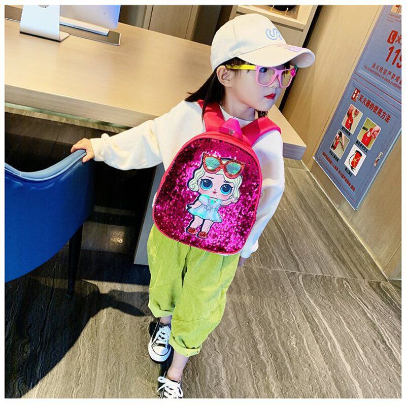 LOL SURPRISE Trẻ Em Chống Thấm Nước Túi LOL Bất Ngờ Búp Bê Trẻ Em Đeo Vai Túi Đeo Ngang Học Sinh SchoolBag Sinh Nhật Bé Gái Hoạt Hình Mẫu Giáo Ba Lô