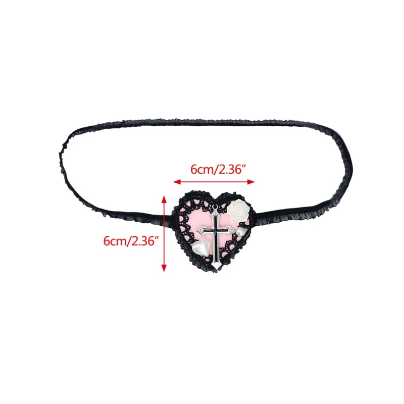 Miếng dán mắt trái tim phong cách Gothic, mặt nạ một lỗ mắt