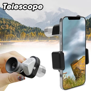 1 Bộ Ống Nhòm Một Mắt 8x 20 HD Bằng Kim Loại Có Kẹp Gắn Điện Thoại Tiện Dụng