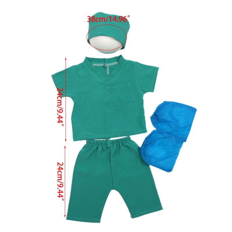 Dasbsug Trang Phục Sơ Sinh Mũ Áo Quần Trẻ Sơ Sinh Tắm Ảnh Quần Áo Bác Sĩ Trang Phục