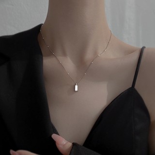 Dây Chuyền Mạ Bạc 925 Thiết Kế Đơn Giản Thời Trang