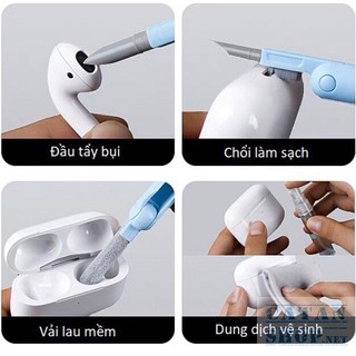 Bộ Dụng Cụ Vệ Sinh Laptop,  Bàn Phím, Máy tính,  7 in 1, Bút Vệ Sinh Tai Nghe Airpod Đa Năng GD702-VS7in1