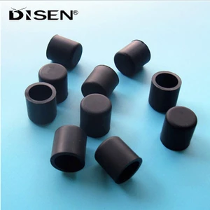 1 / 5 / 10 Chiếc Đen Tròn Silicon Cao Su Vỏ Silicon Cao Su Nắp Cách Nhiệt Tay Bàn Ghế Chân Bao Ống Tay ID 3.7-74.5mm