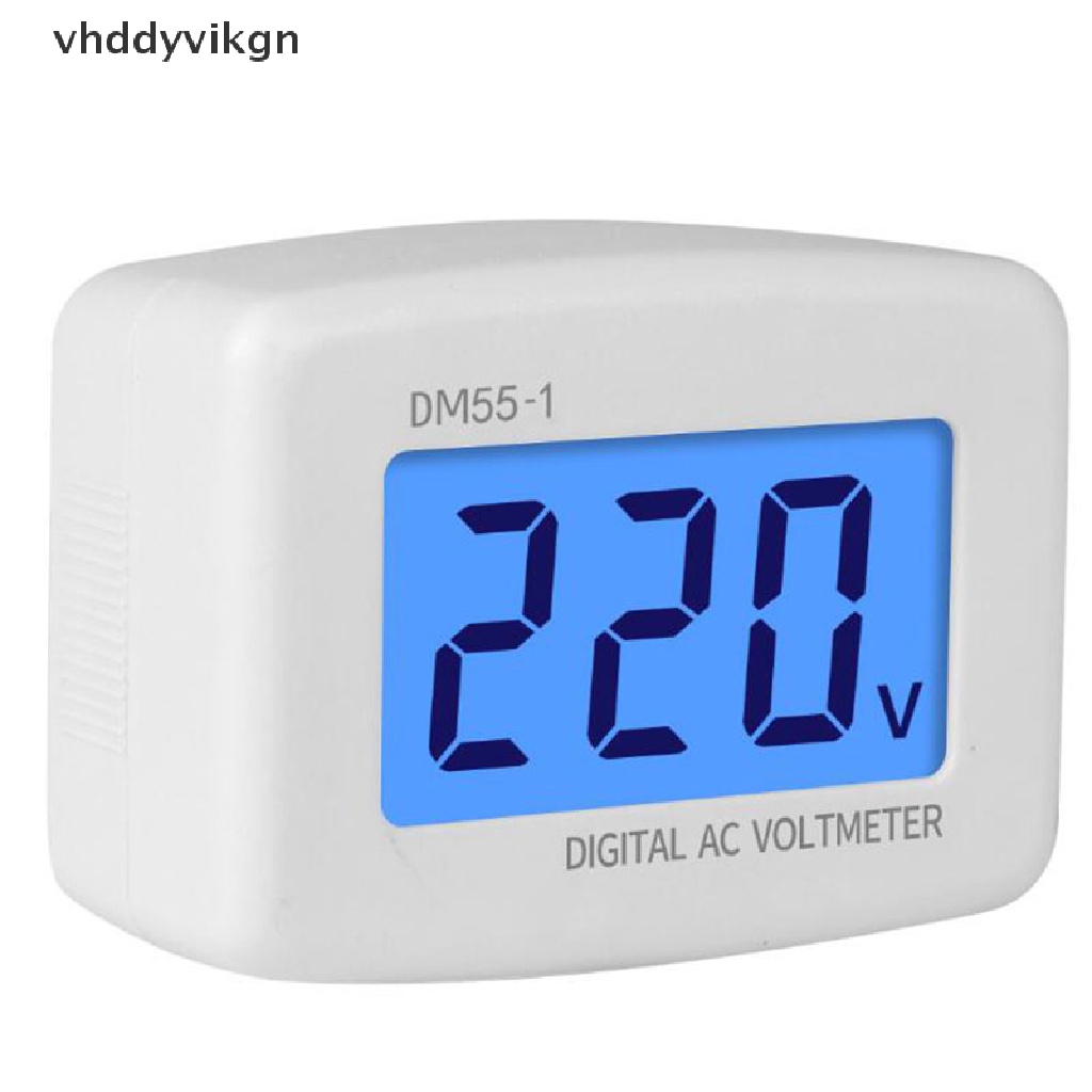 Vôn Kế Kỹ Thuật Số DM55-1 DM55-1 Có Màn Hình LCD VHDD AC 80-300V