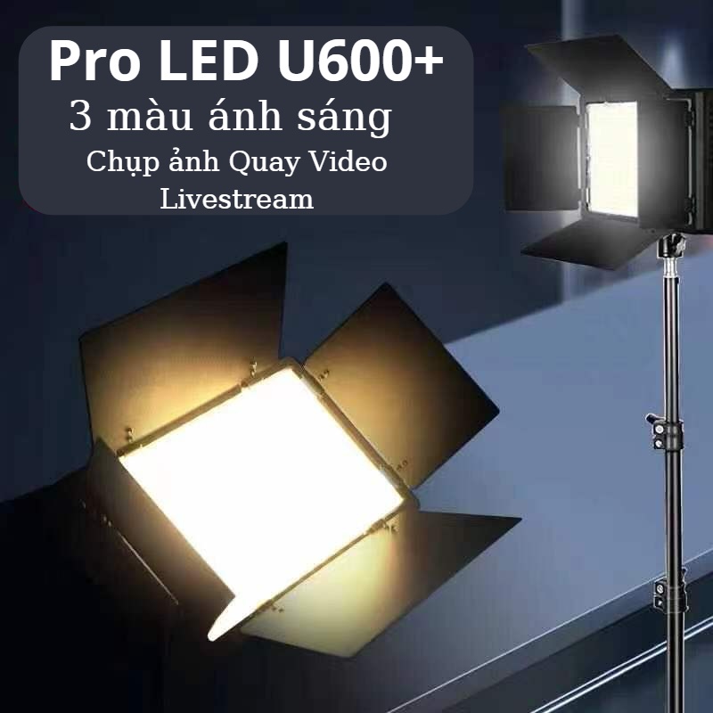 Đèn Pro Led U600+ hỗ trợ Studio chụp ảnh livestream và quay video ...