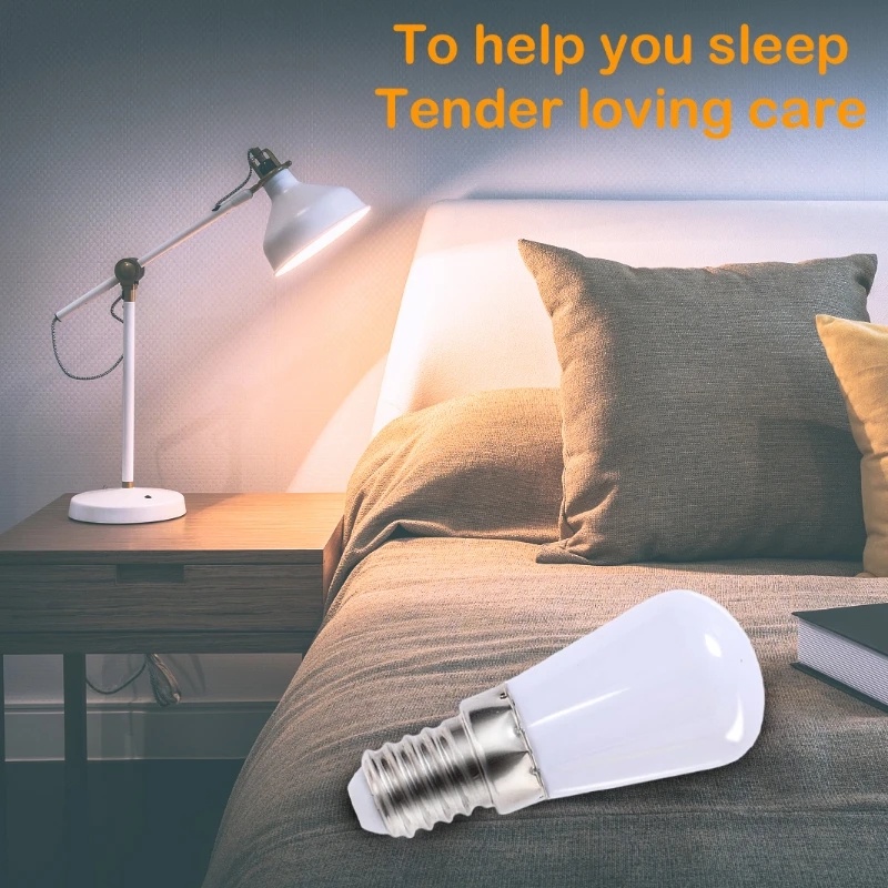 Đèn LED Mini 2W Ánh Sáng Trắng Ấm / Ấm Thay Thế Cho Tủ Lạnh E12 220V SMD