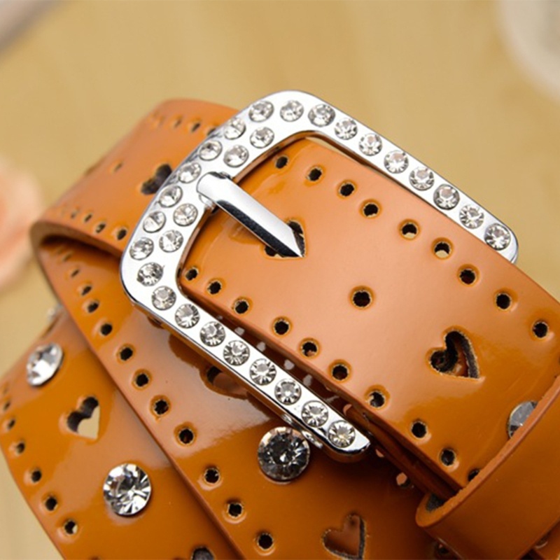 Moon Cowgirl Shining Crystal Buckle Vintage Eo Ceinture Thắt lưng lung linh