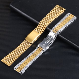 Dây Đồng Hồ Đeo Tay Bằng Thép Không Gỉ Trơn Màu 10mm 12mm 14mm 16mm Dành Cho Nam Và Nữ