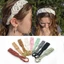 DELMER Nữ Tóc Dễ Thương Co Giãn Tóc Nhỏ Hoa Cúc Turban Vintage Ngọt Ngào Thường Ngày Đi Biển Mũ Móc Bandana