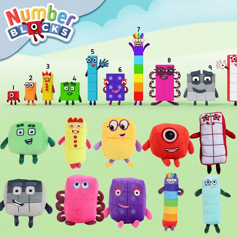 Thú Nhồi Bông Numberblocks Hình Số Đếm Số Cho Bé