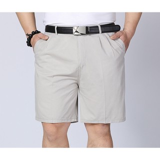 [Plus Size] Quần Short Nam Oversize Vải Cotton Rơm Mỏng Màu Đen