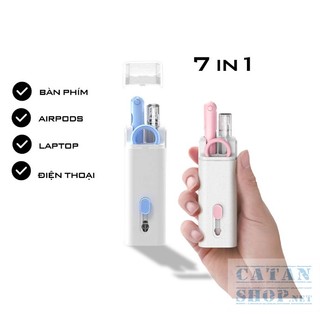 Bộ Dụng Cụ Vệ Sinh Laptop,  Bàn Phím, Máy tính,  7 in 1, Bút Vệ Sinh Tai Nghe Airpod Đa Năng GD702-VS7in1