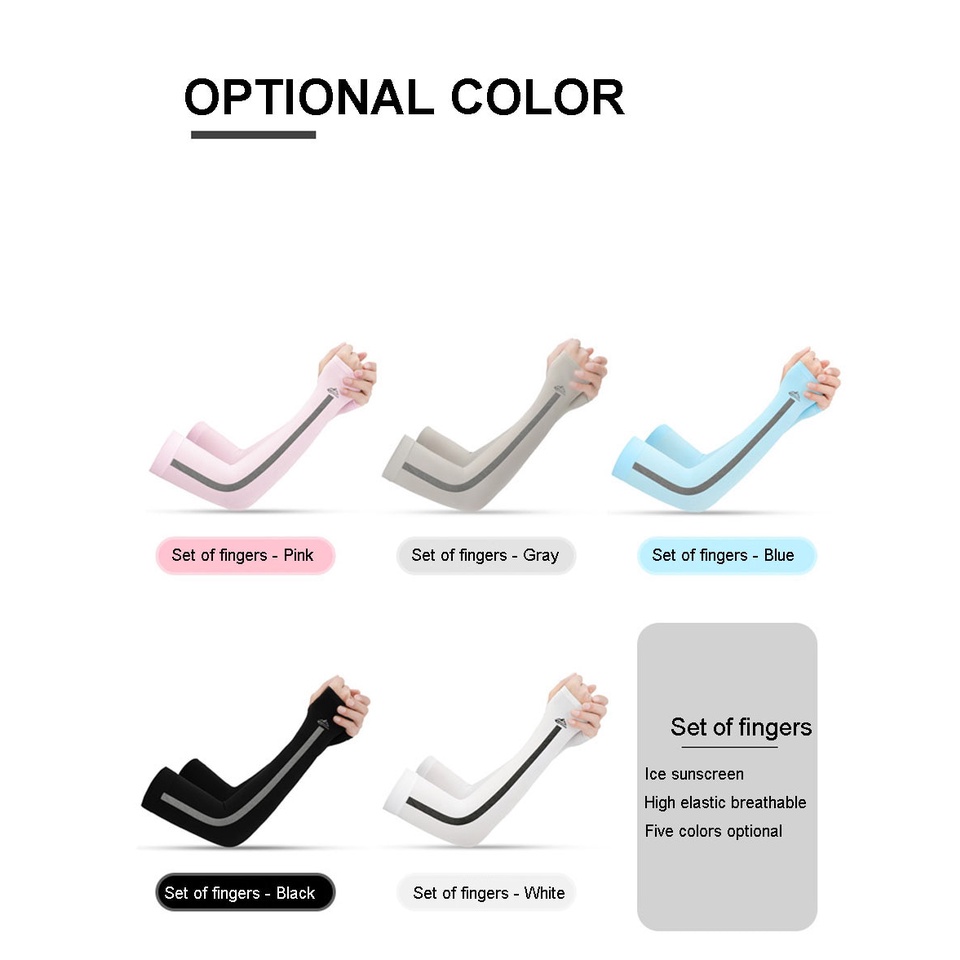 Ảnh Cặp ống tay DAYSELECT giữ ấm chống tia UV cho nam nữ hoạt động thể thao ngoài trời 3