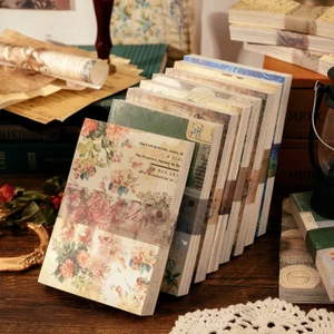 Bộ 100 Giấy Dán Dùng Trang Trí Sổ Tay Phong Cách Vintage