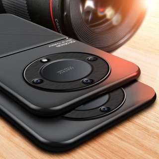 Ốp Lưng Da Thông Minh Silicon TPU Mờ Chống Sốc Cho Honor X9c X9d X9a X9C X9A X9B 5G, Giá Đỡ Gắn Xe Từ Tính