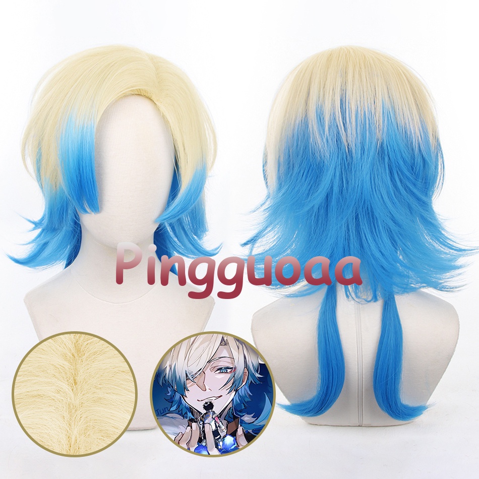 Anime Blue Lock Michael Kaiser Cosplay Wig 60cm Long Gradient Wigs Heat ...