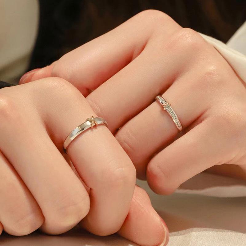 Nhẫn Hở Hình Trái Tim Đơn Giản Có Thể Điều Chỉnh Kích Cỡ