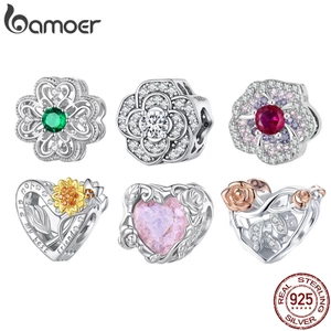 Bamoer Mặt Dây Chuyền Hình Hoa Bạc 925
