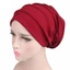 IAPPORTUNIA Mũ Thở Mềm Hồi Giáo Mũ Khăn Vải Co Giãn Mũ Cotton Ruffle