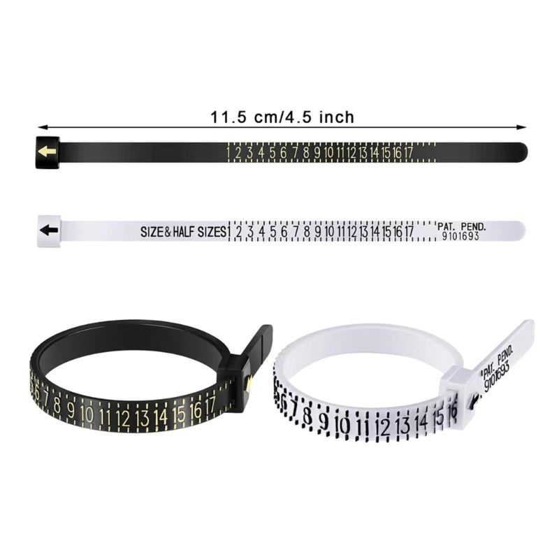 Ppy Có Thể Tái Sử Dụng Kích Thước Ngón Tay Đồng Hồ Đo Dụng Cụ Trang Sức Kích Thước UKSize US Size