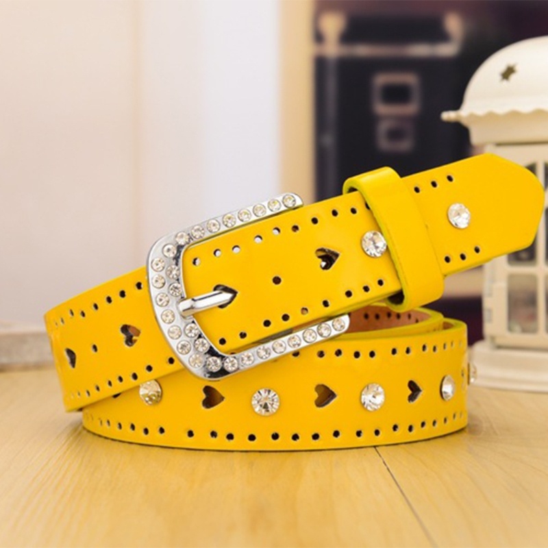 Moon Cowgirl Shining Crystal Buckle Vintage Eo Ceinture Thắt lưng lung linh
