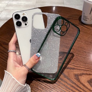 Ốp Điện Thoại Silicon Dẻo Mạ Màu Kim Tuyến Sang Trọng Cho iPhone 11 12 Pro Max 11Pro 12Pro 12Mini