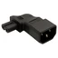 BTM C14 sang IEC320 C13 C5 C7 Bộ chuyển đổi nguồn AC 3 thiết bị đầu cuối Ổ cắm Bộ chuyển đổi đầu nối nguồn không dây Nam sang Nữ
