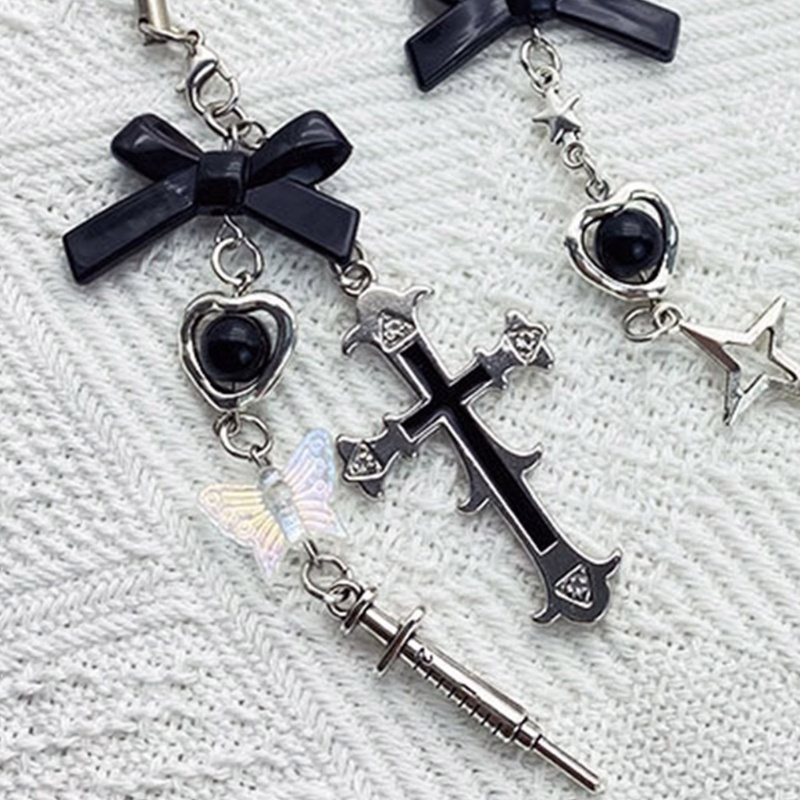 Ppy Móc Khóa Cho Túi Điện Thoại Dễ Thương Cross-Bow Charm Nữ Dây Đeo Dây Đính Hạt Dây Xích