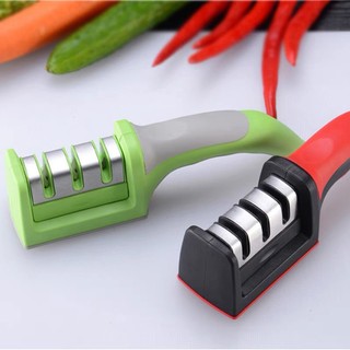 Dụng cụ mài dao kéo 3 khe cầm tay tiện lợi - mài nhanh bén, dễ sử dụng #A66