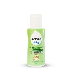 3 Chai Lactacyd Baby Extra Milky ( XL ) - Sữa tắm cho bé Giảm rôm sảy hăm kẽ dưỡng da cho bé và duy trì độ ẩm Chai 60ml