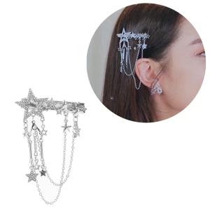 BTF Star Slip Metal Hair Clip Phụ kiện tóc lấp lánh Kẹp tóc trẻ em cho bữa tiệc