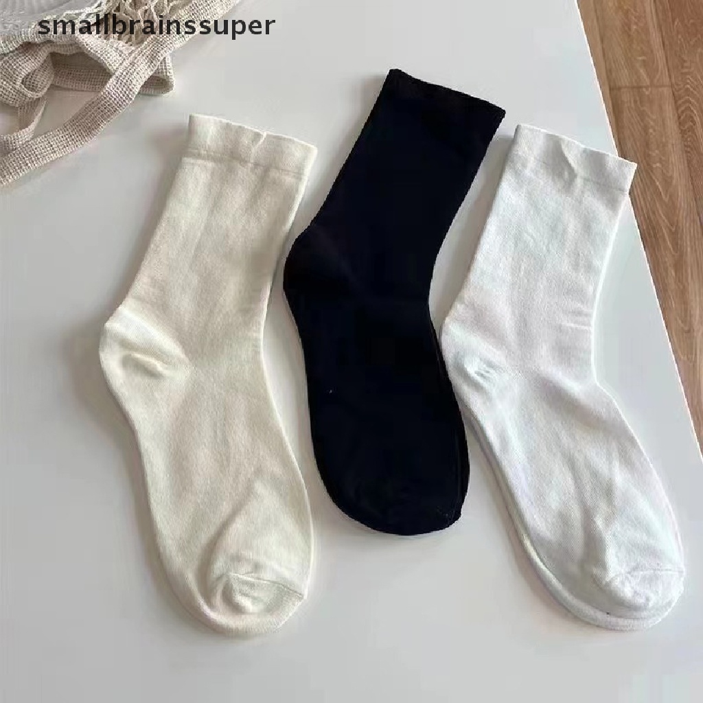 Vớ Len Cotton Dài Màu Trơn Thời Trang Cho Nữ SBS