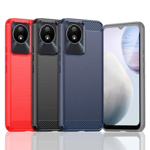 Dành Cho Vivo Y02 Y02a Y02t Siêu Mỏng Kết Cấu Chải Mềm Chống Sốc