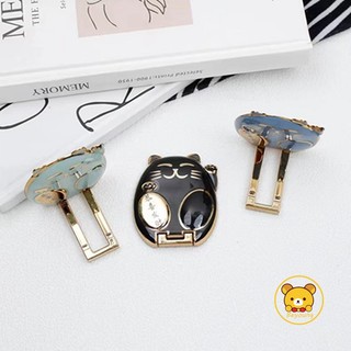 Giá Đỡ Điện Thoại Hình Mèo May Mắn Dạng Đẩy Thiết Kế Đơn Giản