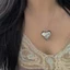 Mya Thời Trang Trái Tim Tình Yêu Mặt Dây Chuyền Vòng Cổ Có Thể Điều Chỉnh Xương Đòn Dây Chuyền Áo Len Dây Chuyền Nữ Tuyên Bố Trang Sức