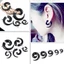DELMER Nữ Vòng Bông Tai Đơn Giản Hip-hop Ear Stud Thiết Kế Niche Tinh Tế Tinh Tế Hình Học Bông Tai