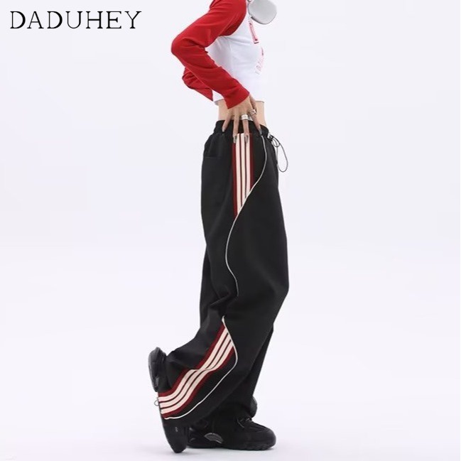 Quần dài DADUHEY dáng rộng phong cách thể thao thời trang Hàn Quốc 2023