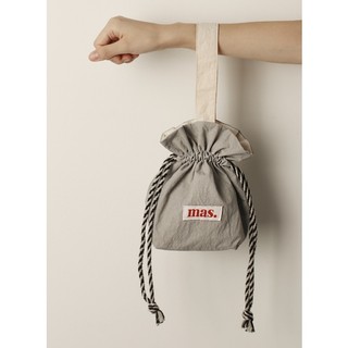 Masmarulez - Solid string bag (6 colors) / yellow gray pink brown purple orange