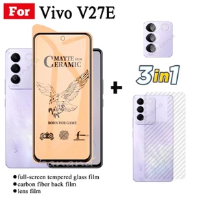 Kính cường lực gốm Vivo V27e cho V25e V23e V21e V25 V23 V21 Y16 Y02 Y22S Y02S Y35 Y76 Y77 Y21S Y21T Y15S Y15A Y01 Kính cường lực Bảo vệ ống kính máy ảnh