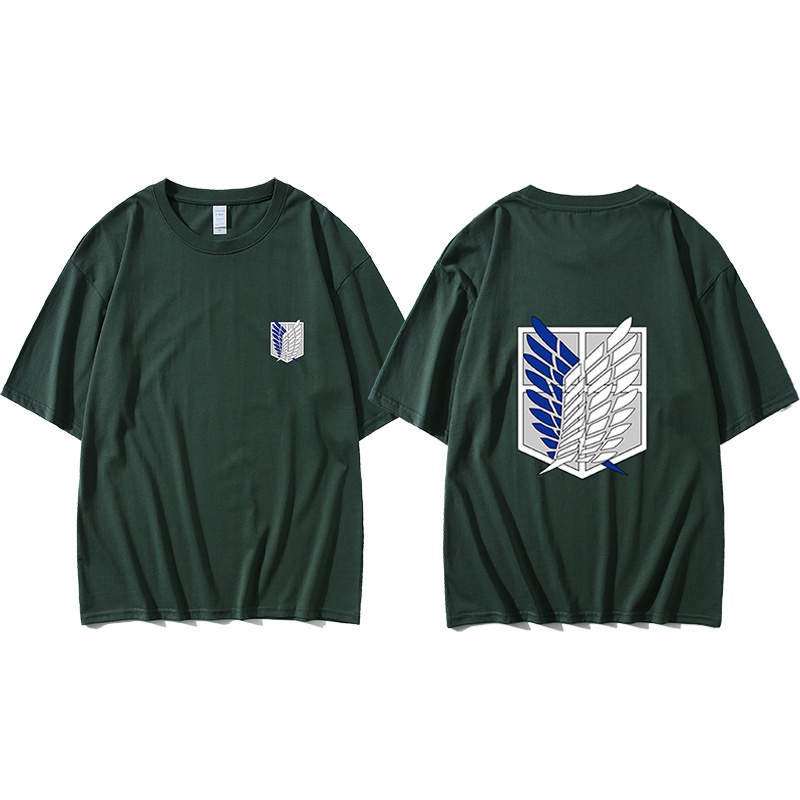 GN Attack on Titan Anime Unisex Short Sleeve Shirt - cosplay thời trang