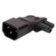 BTM C14 sang IEC320 C13 C5 C7 Bộ chuyển đổi nguồn AC 3 thiết bị đầu cuối Ổ cắm Bộ chuyển đổi đầu nối nguồn không dây Nam sang Nữ