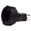 Bộ chuyển đổi nguồn BTM Nam sang Nữ 110-250V Điện áp rộng 3pin US Cắm vào EU 3pin Đen
