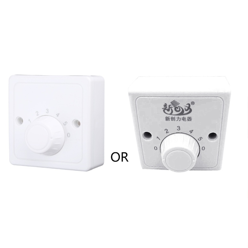 SHI Quạt trần gắn trên bề mặt Bộ điều khiển tốc độ Quạt Công tắc điều khiển tốc độ Công tắc quạt điện năm tốc độ Vuông