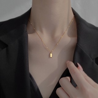 Dây Chuyền Mạ Bạc 925 Thiết Kế Đơn Giản Thời Trang