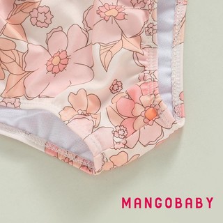 Mg-toddler Bé Gái Mùa Hè Một Mảnh Đồ Bơi Không Tay Hoa / Vỏ In Hình Bộ Đồ Tắm Rỗng