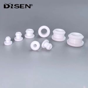 Trắng 17mm-50.6mm Cao Su Silicon Snap-on Grommet Lỗ Cắm Mũ Cuối Dây Bung Cáp Bảo Vệ Bush