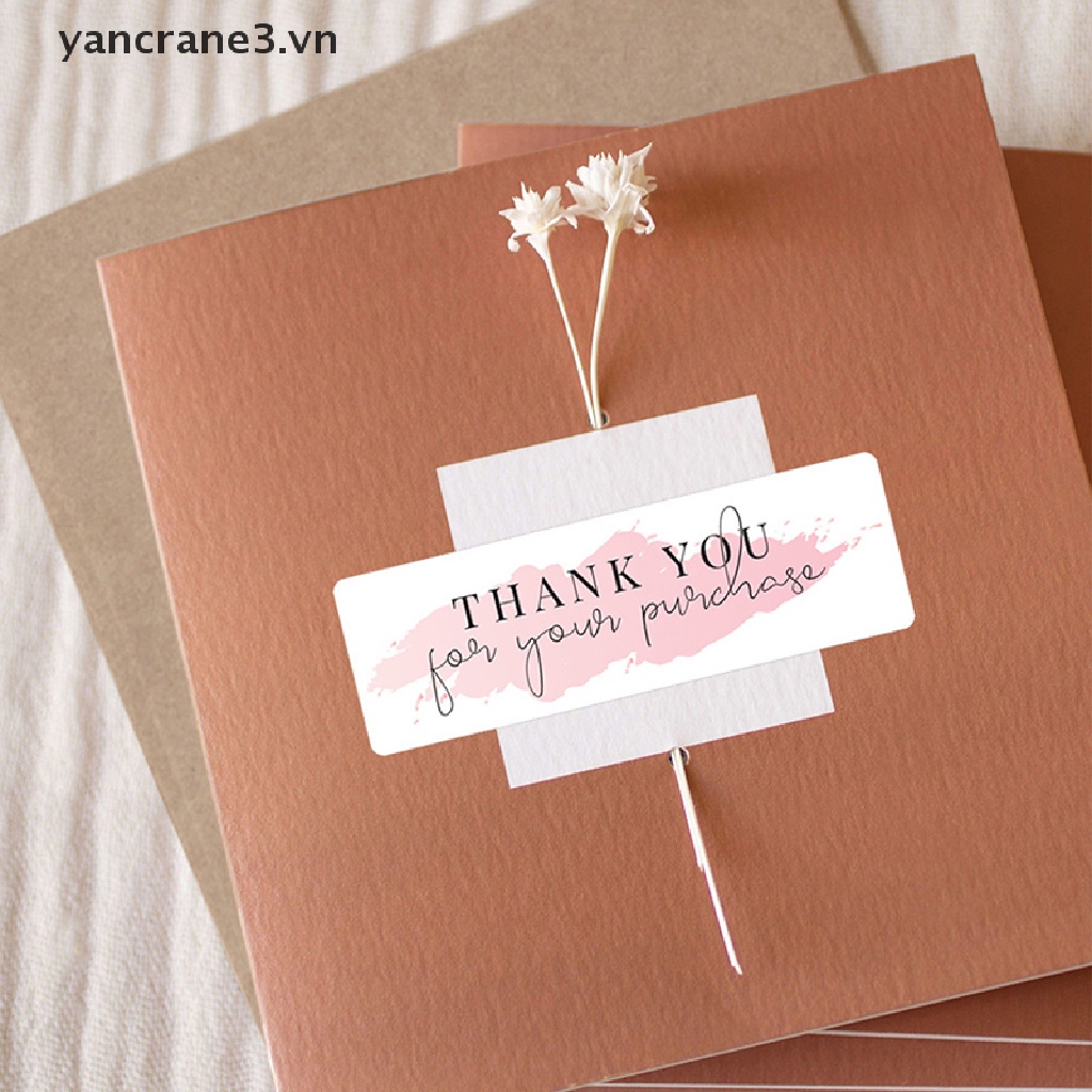 Set 120 Miếng Dán Chữ Thank You Trang Trí Phong Bì Văn Phòng Phẩm yancrane3.vn