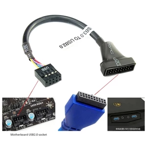 Yoo USB2 0 9Pin Sang Bo Mạch Chủ Usb3 0 20Pin USB2 0 To-3 0 Cáp Nối Dài Adapter