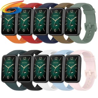Dây Đeo Thay Thế Chất Liệu Silicon Màu Trơn Cho Xiaomi Mi Band 7 Pro