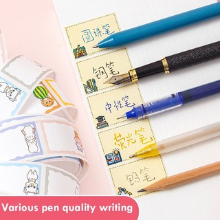 Nhãn Dán Tự Dính Hình Vuông In Tên Kawaii Tự Dính Có Thể Tăng Cường Số Lượng Viết Tay Cho Học Sinh